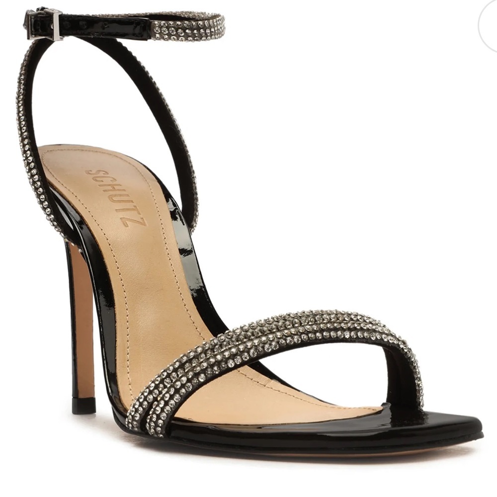 Schultz Black Patent Altina Glam Heel 6.5 NEVER WORN